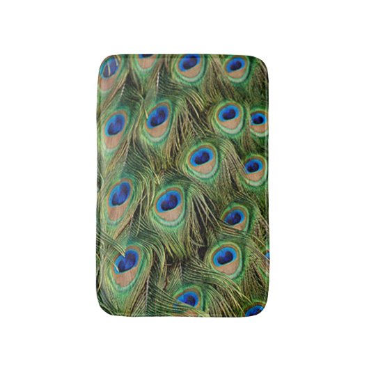 Peacock Bath Mat (Voorkant Verticaal)