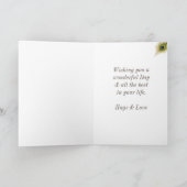 Peacock Bird Bird Salutation d'anniversaire (Intérieur)