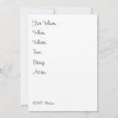 Peacock Bird Bridal Shower Kaart (Achterkant)