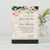 Peacock Bird Cage - Faire-part de mariage (Debout devant)