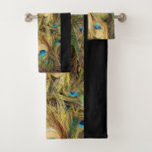Peacock Bird Feathers Animals Bath Towel Set Bad Handdoek (Insitu)