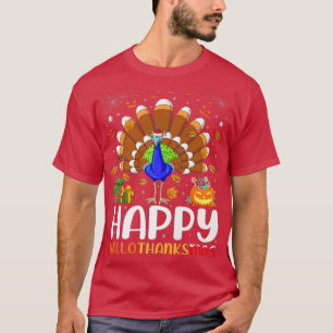 Peacock Bird Lover Halloween KerstHappy Hallo T-shirt