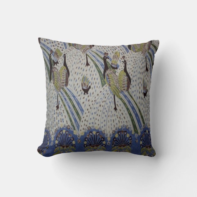 Peacock Bird Pattern Sierkussen (Voorkant)