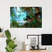 Peacock Bird Photo Nature Wall Poster (Bureau à domicile)