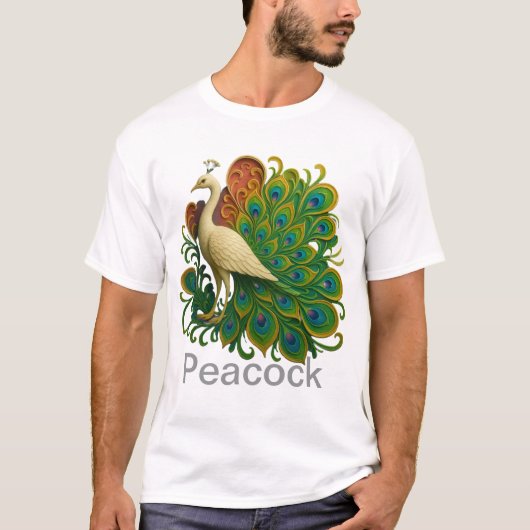 Peacock Bird T-shirt (Voorkant)