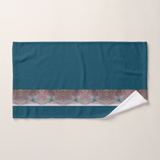 Peacock Bird Wildlife Feathers Blauwgroen Bath Tow Bad Handdoek (Handdoek)