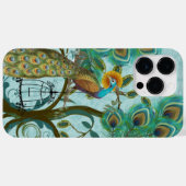 Peacock Birdcage Damask Case-Mate iPhone Case (Achterkant (horizontaal))