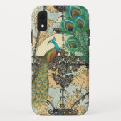 Peacock Birdcage Damask Case-Mate iPhone Case (Achterkant)