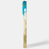  Peacock Birdcage Damask iPhone Case (Achterkant / Links)