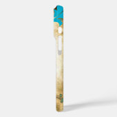  Peacock Birdcage Damask iPhone Case (Achterkant / Links)