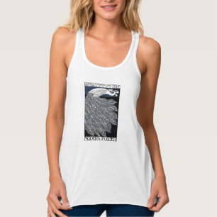 Peacock Blauw Art Nouveau Art Tanktop