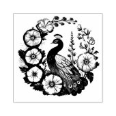 Peacock Blauwe en Groene pauwen Rubberstempel (Afrduk)