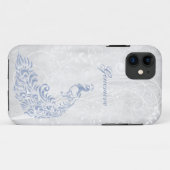 Peacock bleu clair iPhone personnalisé 11 Coque (Dos (Horizontal))