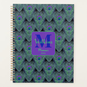 Peacock bleu violet Plumes Art Décor