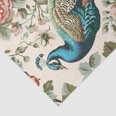  Peacock Bloemen Wallpaper Decoupage Tissuepapier (Detail)