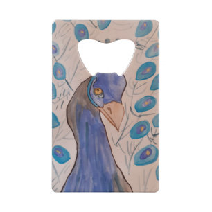 Peacock Blue Bottle Opener Kredietkaart Flessenopener