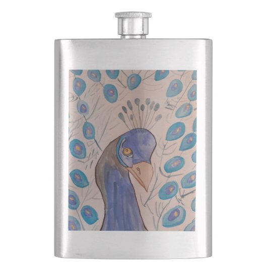 Peacock Blue Classic Flask Flacon (Voorkant)