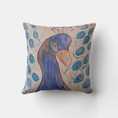 Peacock Blue Cushion Kussen (Achterkant)