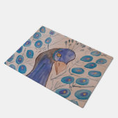 Peacock Blue Deurmat (Schuin)