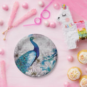 Peacock Blue Garden Paper Bord (Feest)