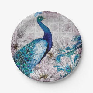 Peacock Blue Garden Paper Bord