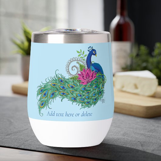 Peacock Blue Lotus Fleur Henné