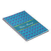 Peacock Blue Paisley Notitieboek (Rechterzijde)