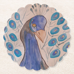 Peacock Blue Paper Onderzetter
