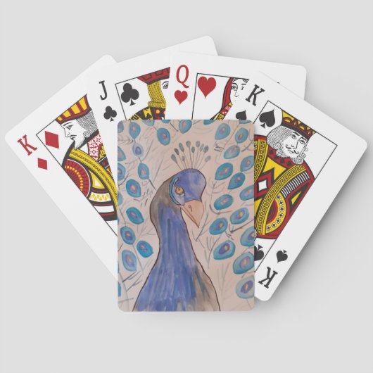 Peacock Blue Pokerkaarten (Achterkant)