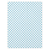 Peacock Blue Polka Dots Circles Tafelkleed (Voorkant)