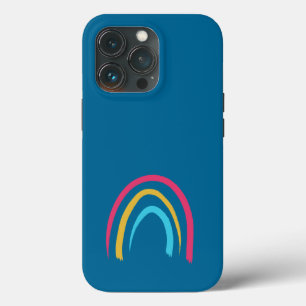 Peacock Blue Rainbow iPhone 13 Pro Hoesje