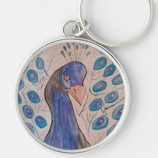 Peacock Blue Sleutelhanger (Voorkant)