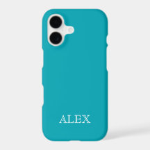 PEACOCK BLUE Solid Arrière - plan iPhone X Coque