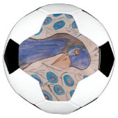 Peacock Blue Voetbal (Gedraaid)