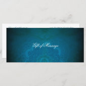 Peacock Blue Zen Mandala Gift Certificates (Voorkant / Achterkant)