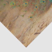Peacock Boho Decoupage Peacocks Colorful Tissuepapier (Detail)