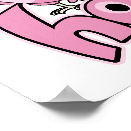 Peacock Breast Cancer Poster (Hoek)