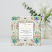 Peacock Bridal Shower Kaart (Staand voorkant)