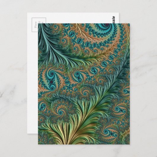 Peacock Briefkaart (Voorkant / Achterkant)