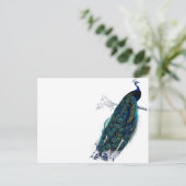  Peacock Briefkaart (Staand voorkant)