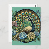 Peacock Briefkaart (Voorkant / Achterkant)