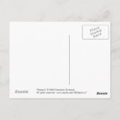 Peacock Briefkaart (Achterkant)