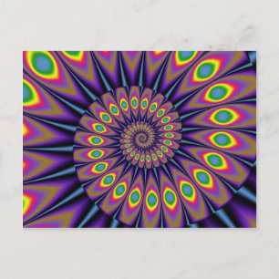 Peacock-Briefkaarten Briefkaart