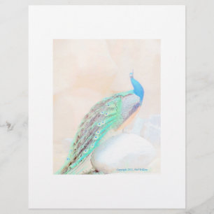 Peacock briefpapier