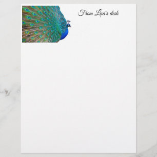 Peacock Briefpapier Briefhoofd