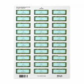 Peacock bruiloft Adresetiketten Etiket (Full Sheet)