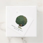  Peacock bruiloft Bedankjes Labels (In situ)