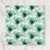  Peacock bruiloft Bedankjes Labels (Achterkant)