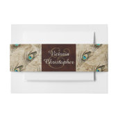  Peacock bruiloft Uitnodigingen Wikkel (Voorkant Voorbeeld)