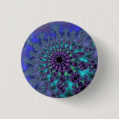 Peacock Burst Ronde Button 3,2 Cm (Voorkant)